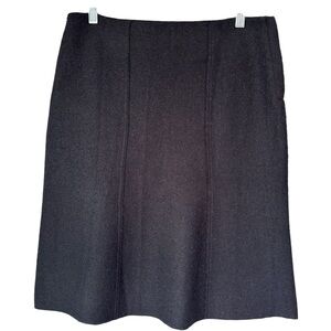 Beyond Threads Vintage Inspired Knit Alpaca Wool Skirt, Black, Small